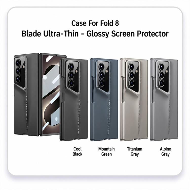 GKK Integrated Blade Ultra-thin Full Coverage Phone Case, For Galaxy Z Fold8 Ultra 5G, For Samsung Galaxy Z Fold7 5G, For Samsung Galaxy Z Fold6