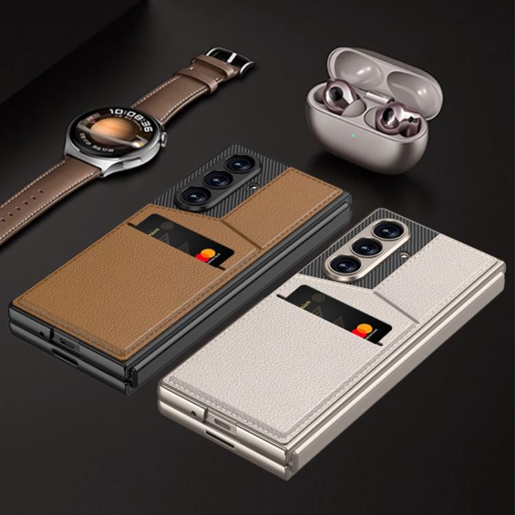 GKK Integrated Rotor Bracket Recessed Card Bag Phone Case, For Samsung Galaxy Z Fold7 5G, For Samsung Galaxy Z Fold6