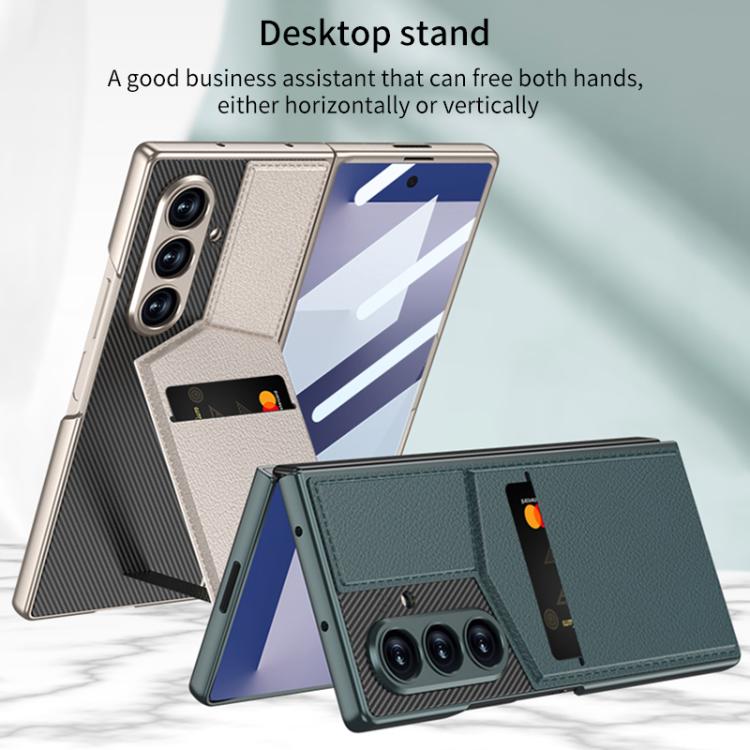 GKK Integrated Rotor Bracket Recessed Card Bag Phone Case, For Samsung Galaxy Z Fold7 5G, For Samsung Galaxy Z Fold6