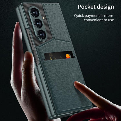 GKK Integrated Rotor Bracket Recessed Card Bag Phone Case, For Samsung Galaxy Z Fold7 5G, For Samsung Galaxy Z Fold6