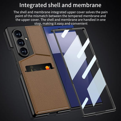 GKK Integrated Rotor Bracket Recessed Card Bag Phone Case, For Samsung Galaxy Z Fold7 5G, For Samsung Galaxy Z Fold6