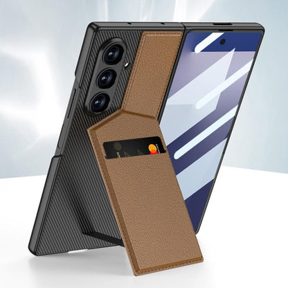 GKK Integrated Rotor Bracket Recessed Card Bag Phone Case, For Samsung Galaxy Z Fold7 5G, For Samsung Galaxy Z Fold6