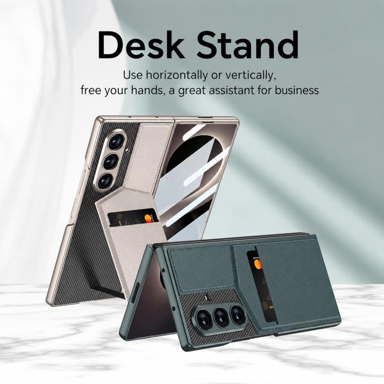 GKK Integrated Rotor Bracket Recessed Card Bag Phone Case, For Galaxy Z Fold8 Ultra 5G, For Samsung Galaxy Z Fold7 5G, For Samsung Galaxy Z Fold6