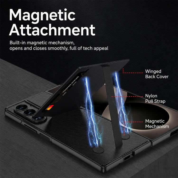 GKK Integrated Rotor Bracket Recessed Card Bag Phone Case, For Galaxy Z Fold8 Ultra 5G, For Samsung Galaxy Z Fold7 5G, For Samsung Galaxy Z Fold6