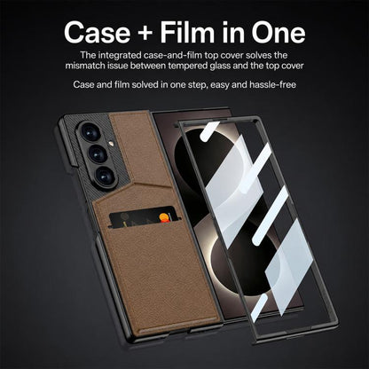 GKK Integrated Rotor Bracket Recessed Card Bag Phone Case, For Galaxy Z Fold8 Ultra 5G, For Samsung Galaxy Z Fold7 5G, For Samsung Galaxy Z Fold6