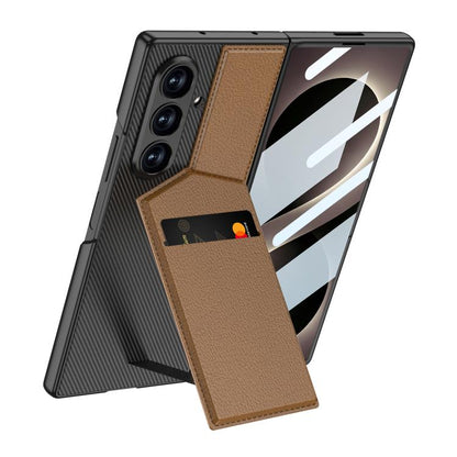 GKK Integrated Rotor Bracket Recessed Card Bag Phone Case, For Galaxy Z Fold8 Ultra 5G, For Samsung Galaxy Z Fold7 5G, For Samsung Galaxy Z Fold6