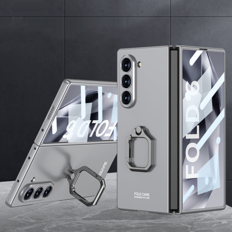GKK Integrated Accurate Hole Ultra-thin Square Ring Holder Phone Case, For Galaxy Z Fold8 Ultra 5G, For Samsung Galaxy Z Fold7 5G, For Samsung Galaxy Z Fold6