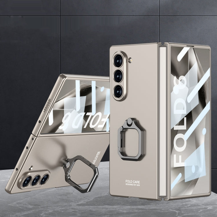 GKK Integrated Accurate Hole Ultra-thin Square Ring Holder Phone Case, For Galaxy Z Fold8 Ultra 5G, For Samsung Galaxy Z Fold7 5G, For Samsung Galaxy Z Fold6