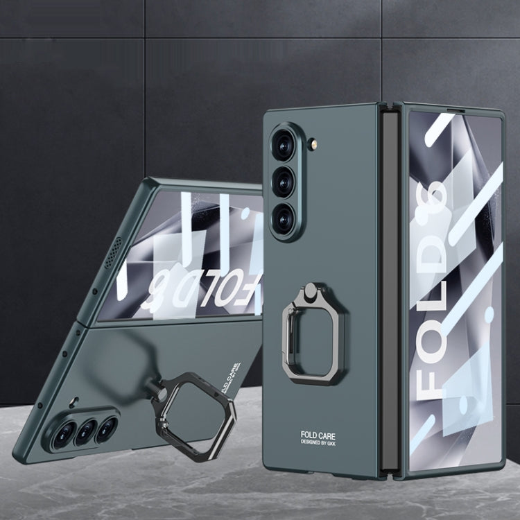 GKK Integrated Accurate Hole Ultra-thin Square Ring Holder Phone Case, For Galaxy Z Fold8 Ultra 5G, For Samsung Galaxy Z Fold7 5G, For Samsung Galaxy Z Fold6