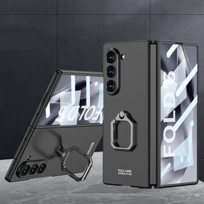 GKK Integrated Accurate Hole Ultra-thin Square Ring Holder Phone Case, For Galaxy Z Fold8 Ultra 5G, For Samsung Galaxy Z Fold7 5G, For Samsung Galaxy Z Fold6