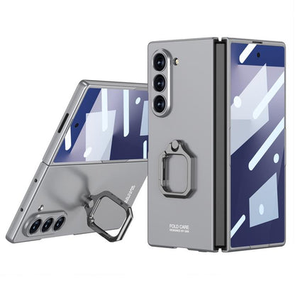 GKK Integrated Accurate Hole Ultra-thin Square Ring Holder Phone Case, For Samsung Galaxy Z Fold7 5G, For Samsung Galaxy Z Fold6
