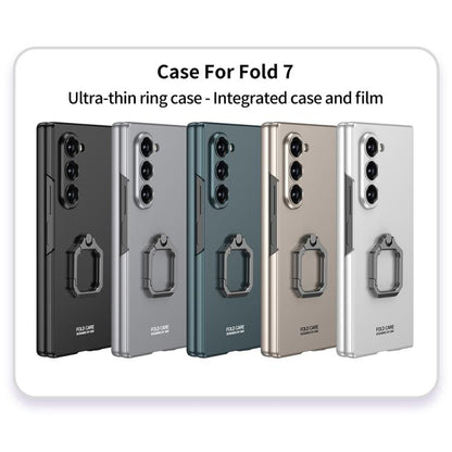 GKK Integrated Accurate Hole Ultra-thin Square Ring Holder Phone Case, For Samsung Galaxy Z Fold7 5G, For Samsung Galaxy Z Fold6