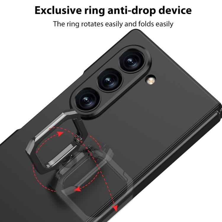 GKK Integrated Accurate Hole Ultra-thin Square Ring Holder Phone Case, For Samsung Galaxy Z Fold7 5G, For Samsung Galaxy Z Fold6