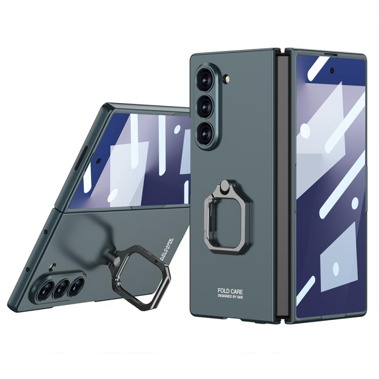 GKK Integrated Accurate Hole Ultra-thin Square Ring Holder Phone Case, For Galaxy Z Fold8 Ultra 5G, For Samsung Galaxy Z Fold7 5G, For Samsung Galaxy Z Fold6