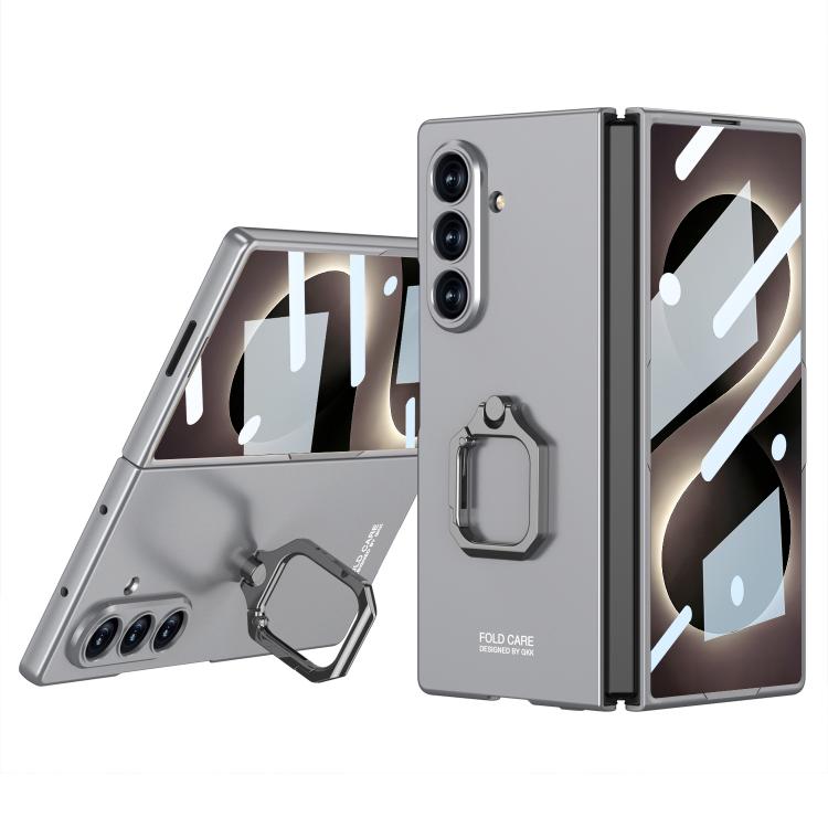 GKK Integrated Accurate Hole Ultra-thin Square Ring Holder Phone Case, For Galaxy Z Fold8 Ultra 5G, For Samsung Galaxy Z Fold7 5G, For Samsung Galaxy Z Fold6