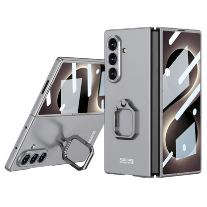 GKK Integrated Accurate Hole Ultra-thin Square Ring Holder Phone Case, For Galaxy Z Fold8 Ultra 5G, For Samsung Galaxy Z Fold7 5G, For Samsung Galaxy Z Fold6