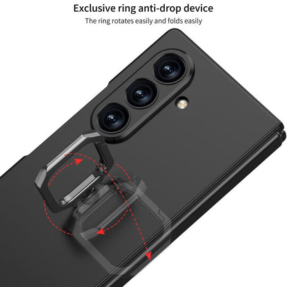 GKK Integrated Accurate Hole Ultra-thin Square Ring Holder Phone Case, For Galaxy Z Fold8 Ultra 5G, For Samsung Galaxy Z Fold7 5G, For Samsung Galaxy Z Fold6
