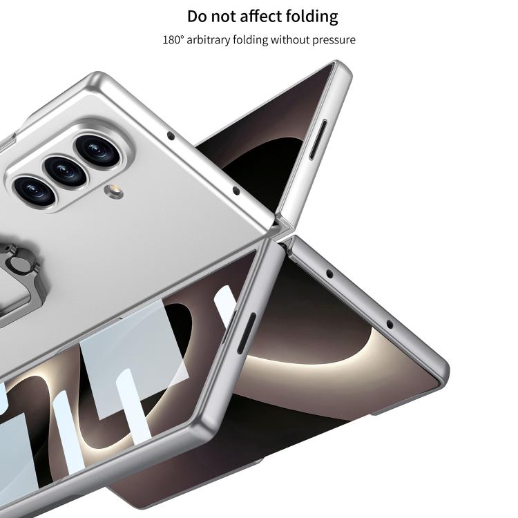 GKK Integrated Accurate Hole Ultra-thin Square Ring Holder Phone Case, For Galaxy Z Fold8 Ultra 5G, For Samsung Galaxy Z Fold7 5G, For Samsung Galaxy Z Fold6