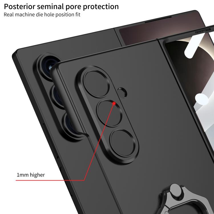 GKK Integrated Accurate Hole Ultra-thin Square Ring Holder Phone Case, For Galaxy Z Fold8 Ultra 5G, For Samsung Galaxy Z Fold7 5G, For Samsung Galaxy Z Fold6