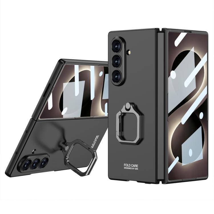 GKK Integrated Accurate Hole Ultra-thin Square Ring Holder Phone Case, For Galaxy Z Fold8 Ultra 5G, For Samsung Galaxy Z Fold7 5G, For Samsung Galaxy Z Fold6