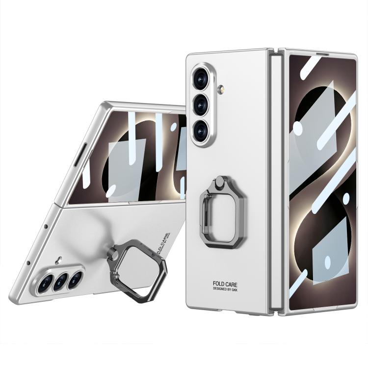 GKK Integrated Accurate Hole Ultra-thin Square Ring Holder Phone Case, For Galaxy Z Fold8 Ultra 5G, For Samsung Galaxy Z Fold7 5G, For Samsung Galaxy Z Fold6
