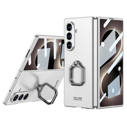 GKK Integrated Accurate Hole Ultra-thin Square Ring Holder Phone Case, For Galaxy Z Fold8 Ultra 5G, For Samsung Galaxy Z Fold7 5G, For Samsung Galaxy Z Fold6