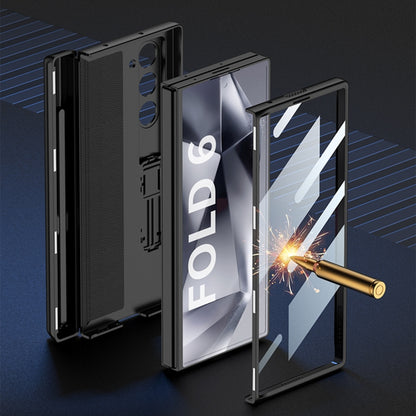 GKK Integrated Magnetic Full Coverage Flip Phone Case with Pen Box, Not Included Pen, For Samsung Galaxy Z Fold6