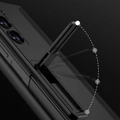 GKK Integrated Magnetic Full Coverage Flip Phone Case with Pen Box, Not Included Pen, For Samsung Galaxy Z Fold6