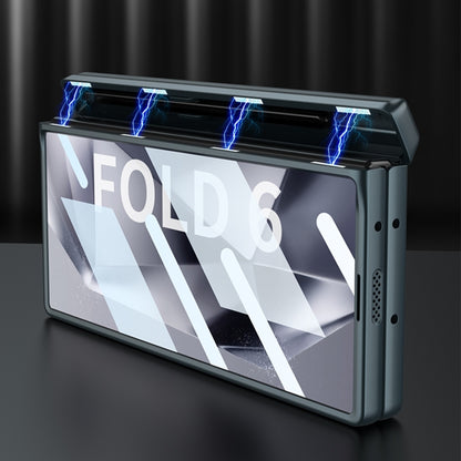 GKK Integrated Magnetic Full Coverage Flip Phone Case with Pen Box, Not Included Pen, For Samsung Galaxy Z Fold6