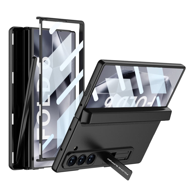 GKK Integrated Magnetic Full Coverage Flip Phone Case with Pen Box, Not Included Pen, For Samsung Galaxy Z Fold6
