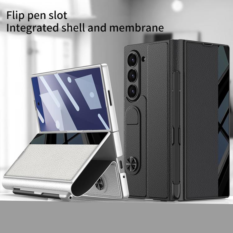 GKK Integrated Full Coverage Flip Phone Case with Pen Slot, Not Included Pen, For Samsung Galaxy Z Fold7 5G, For Samsung Galaxy Z Fold6