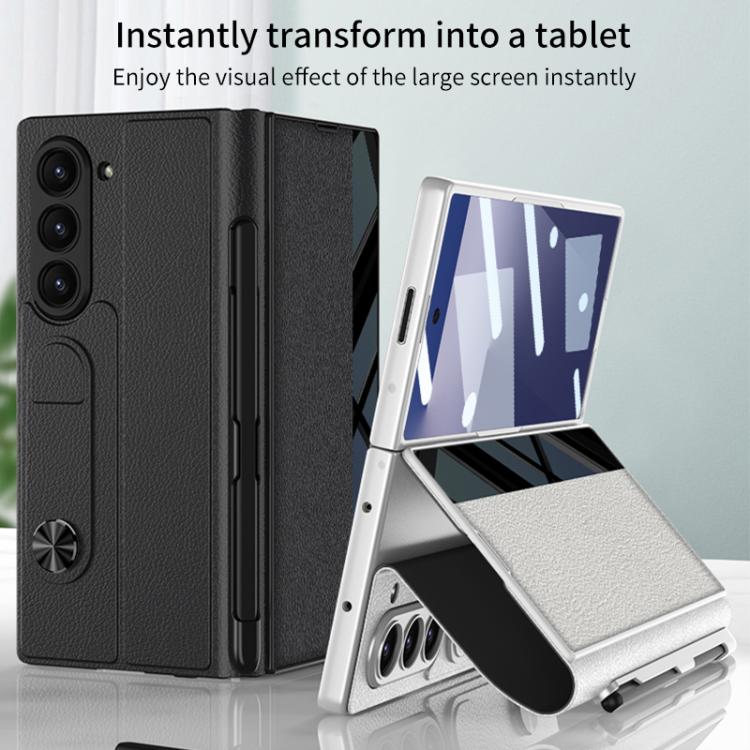 GKK Integrated Full Coverage Flip Phone Case with Pen Slot, Not Included Pen, For Samsung Galaxy Z Fold7 5G, For Samsung Galaxy Z Fold6