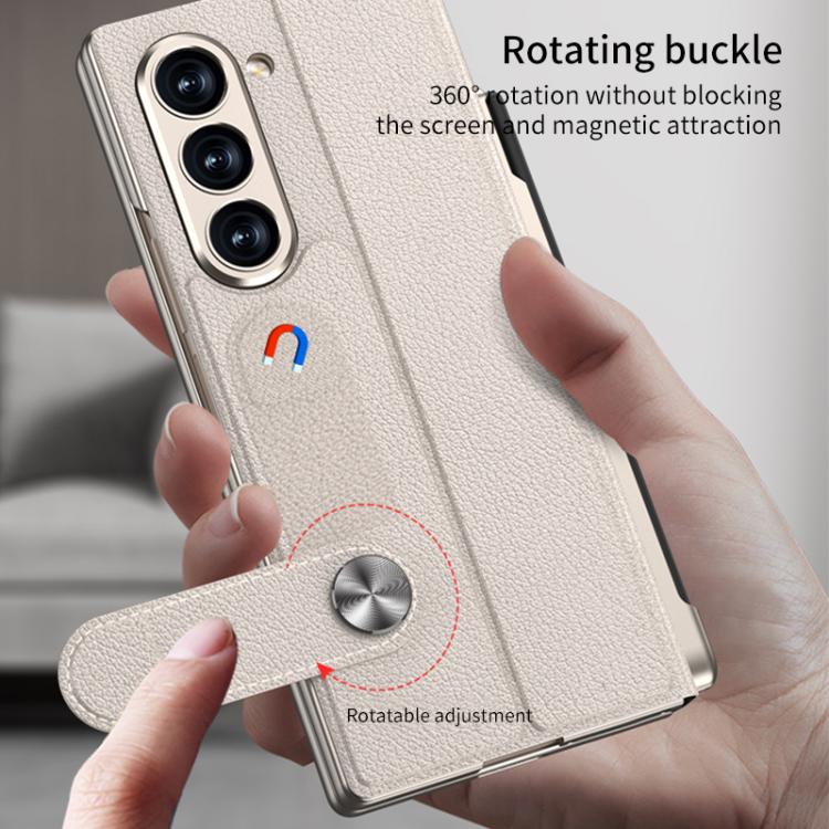 GKK Integrated Full Coverage Flip Phone Case with Pen Slot, Not Included Pen, For Samsung Galaxy Z Fold7 5G, For Samsung Galaxy Z Fold6