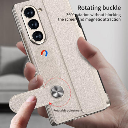 GKK Integrated Full Coverage Flip Phone Case with Pen Slot, Not Included Pen, For Samsung Galaxy Z Fold7 5G, For Samsung Galaxy Z Fold6