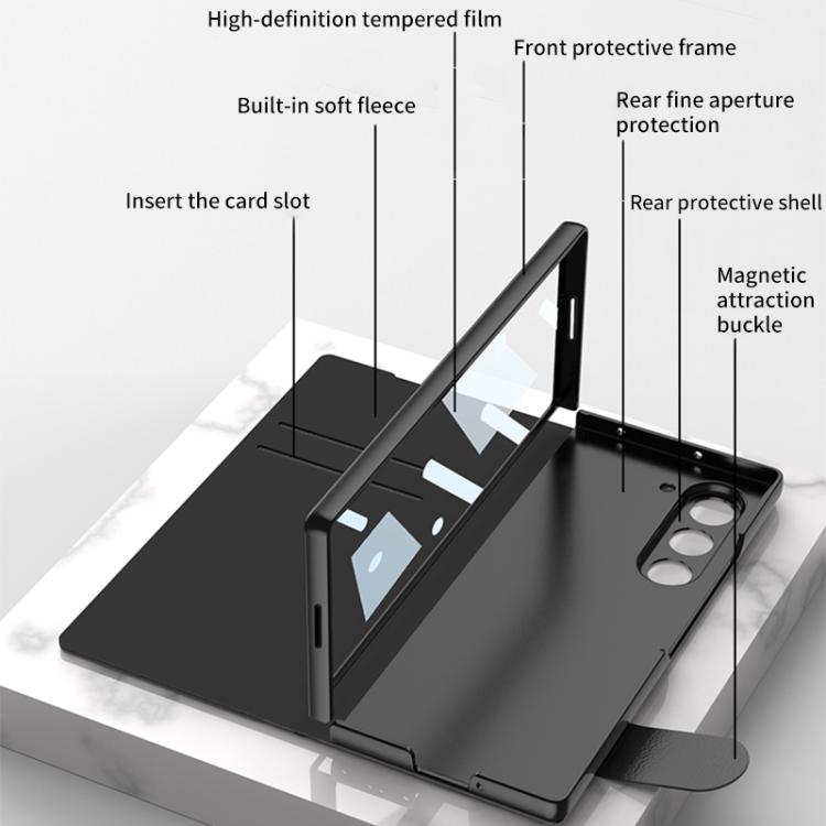 GKK Integrated Full Coverage Flip Phone Case with Pen Slot, Not Included Pen, For Samsung Galaxy Z Fold7 5G, For Samsung Galaxy Z Fold6