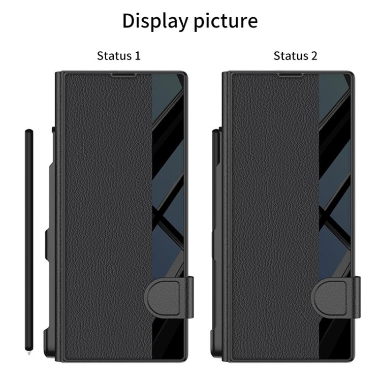 GKK Integrated Full Coverage Flip Phone Case with Pen Slot, Not Included Pen, For Samsung Galaxy Z Fold7 5G, For Samsung Galaxy Z Fold6