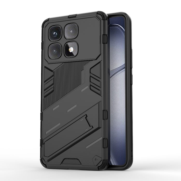 Punk Armor 2 in 1 PC + TPU Phone Case with Holder, For Redmi Note 14 5G, For Redmi 14C 4G Global, For Redmi K70 Ultra Global