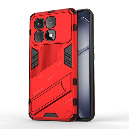 Punk Armor 2 in 1 PC + TPU Phone Case with Holder, For Redmi Note 14 5G, For Redmi 14C 4G Global, For Redmi K70 Ultra Global