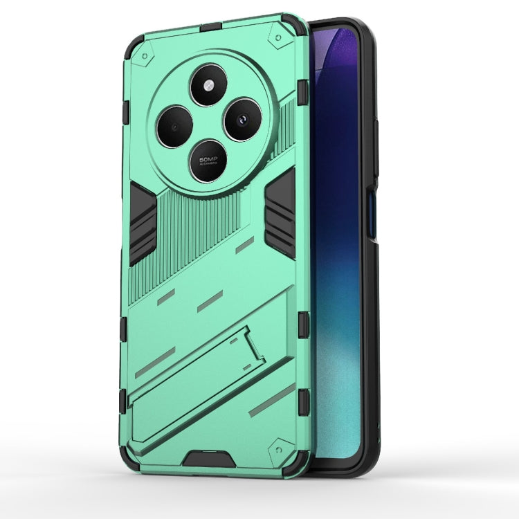 Punk Armor 2 in 1 PC + TPU Phone Case with Holder, For Redmi Note 14 5G, For Redmi 14C 4G Global, For Redmi K70 Ultra Global