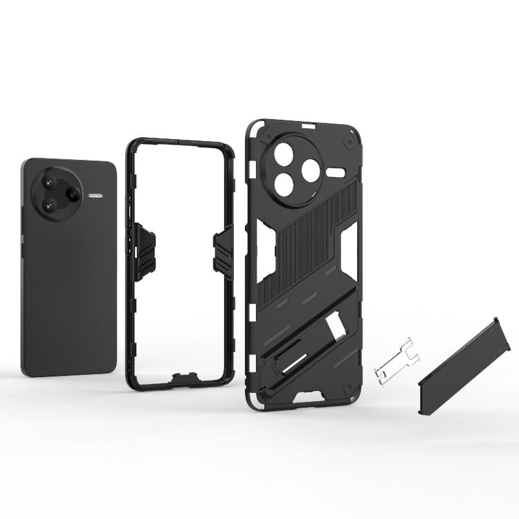 Punk Armor 2 in 1 PC + TPU Phone Case with Holder, For Redmi K80 / Poco F7 Pro, For Redmi Turbo 4 Pro, For Redmi Note Turbo 4