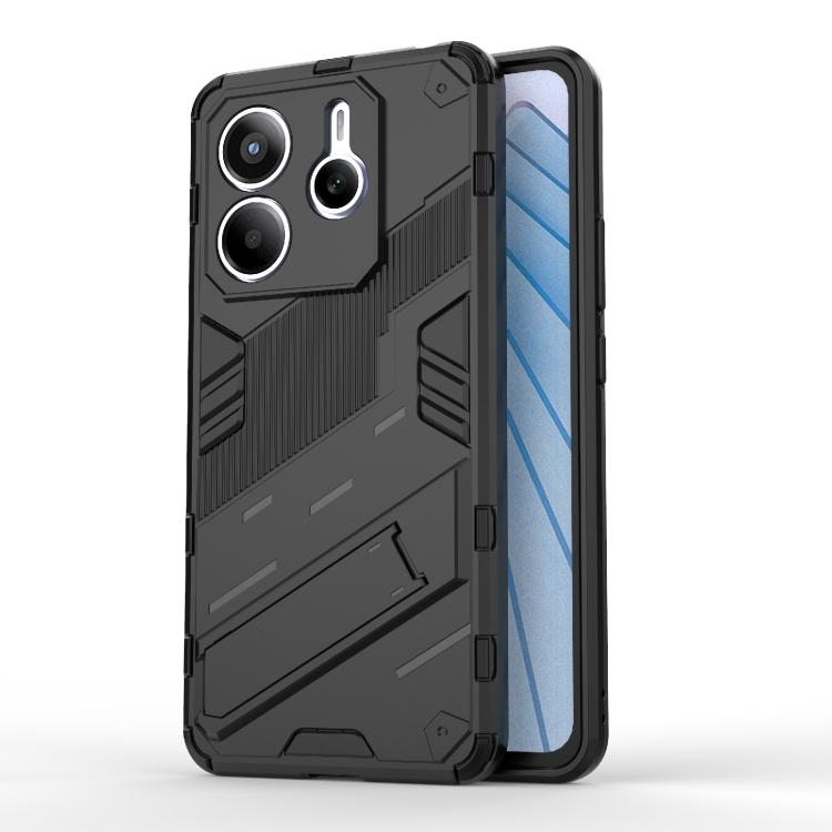 Punk Armor 2 in 1 PC + TPU Phone Case with Holder, For Redmi Note 14 Pro 4G, For Redmi Note 14 4G 163.25mm, For Redmi Note 14 5G
