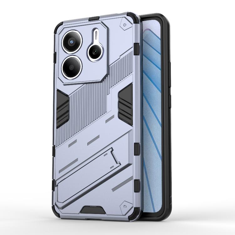 Punk Armor 2 in 1 PC + TPU Phone Case with Holder, For Redmi Note 14 Pro 4G, For Redmi Note 14 4G 163.25mm, For Redmi Note 14 5G