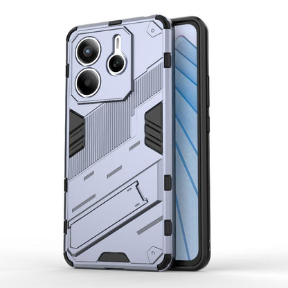 Punk Armor 2 in 1 PC + TPU Phone Case with Holder, For Redmi Note 14 Pro 4G, For Redmi Note 14 4G 163.25mm, For Redmi Note 14 5G
