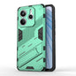 Punk Armor 2 in 1 PC + TPU Phone Case with Holder, For Redmi Note 14 Pro 4G, For Redmi Note 14 4G 163.25mm, For Redmi Note 14 5G