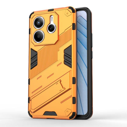 Punk Armor 2 in 1 PC + TPU Phone Case with Holder, For Redmi Note 14 Pro 4G, For Redmi Note 14 4G 163.25mm, For Redmi Note 14 5G