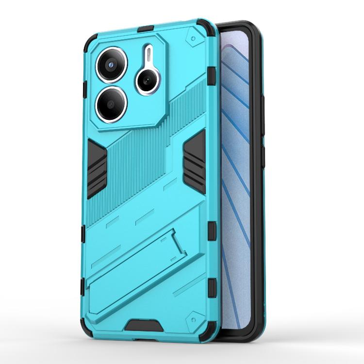 Punk Armor 2 in 1 PC + TPU Phone Case with Holder, For Redmi Note 14 Pro 4G, For Redmi Note 14 4G 163.25mm, For Redmi Note 14 5G