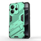 Punk Armor 2 in 1 PC + TPU Phone Case with Holder, For Redmi Note 14 Pro 4G, For Redmi Note 14 4G 163.25mm, For Redmi Note 14 5G