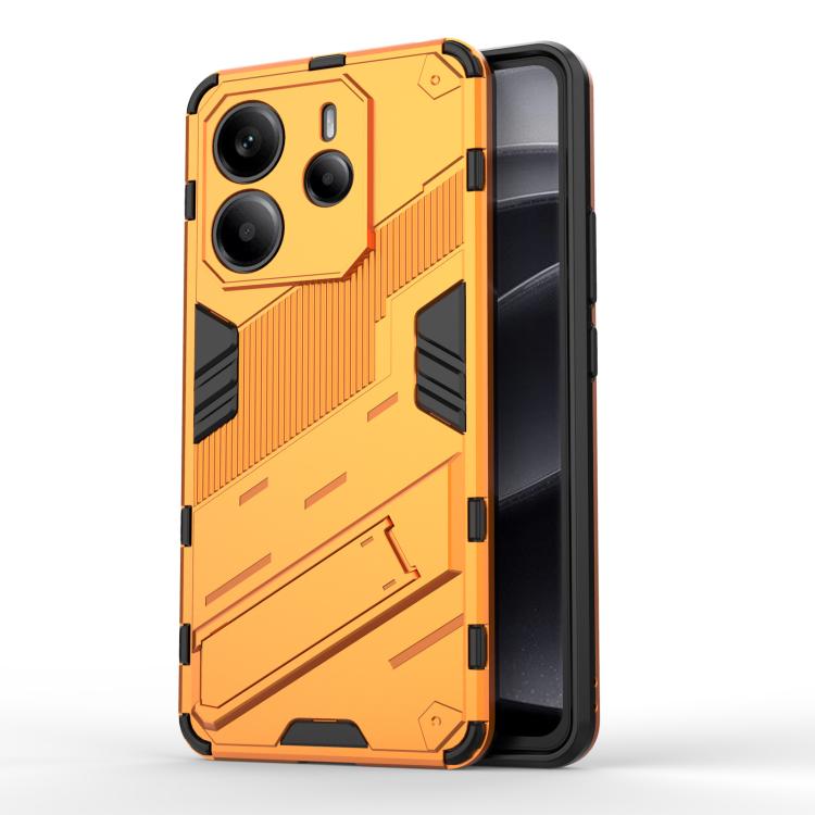 Punk Armor 2 in 1 PC + TPU Phone Case with Holder, For Redmi Note 14 Pro 4G, For Redmi Note 14 4G 163.25mm, For Redmi Note 14 5G