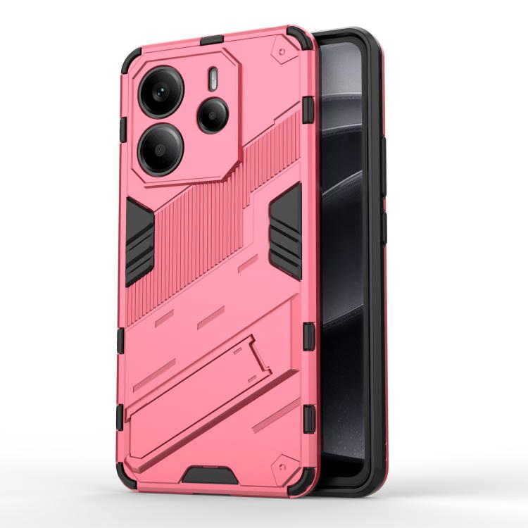 Punk Armor 2 in 1 PC + TPU Phone Case with Holder, For Redmi Note 14 Pro 4G, For Redmi Note 14 4G 163.25mm, For Redmi Note 14 5G