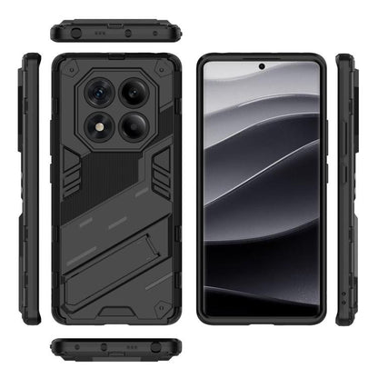 Punk Armor 2 in 1 PC + TPU Phone Case with Holder, For Redmi Note 14 Pro 4G, For Redmi Note 14 4G 163.25mm, For Redmi Note 14 5G